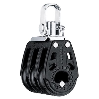 Poulie triple avec émérillon Carbo 29mm Poulie triple avec émérillon Carbo 29mm