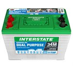 34 AGM INTERSTATE BATTERY