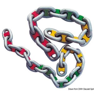 8mm chain rainbow. (Yellow)