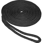 Dock line 1 / 2x20' Pre-Spliced Double Braid Nylon (black)