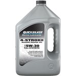 Huile moteur marine Quicksilver entièrement synthétique 5W-30 (3,8 L)